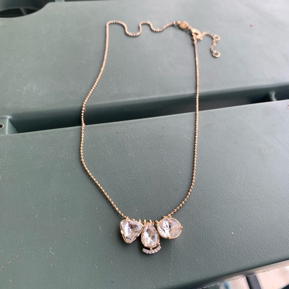 Banana Republic 3-Stone Crystal Pendant Necklace - Picture 8 of 8